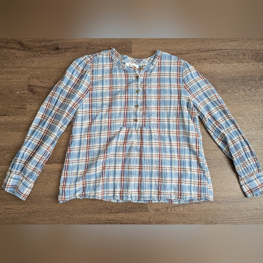Madewell Plaid Top